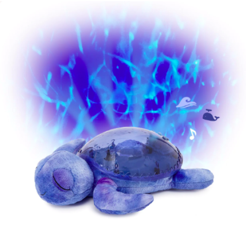 Cloud B - Tranquil Turtle™ - Sons et lumières - Tortue Mauve transparente